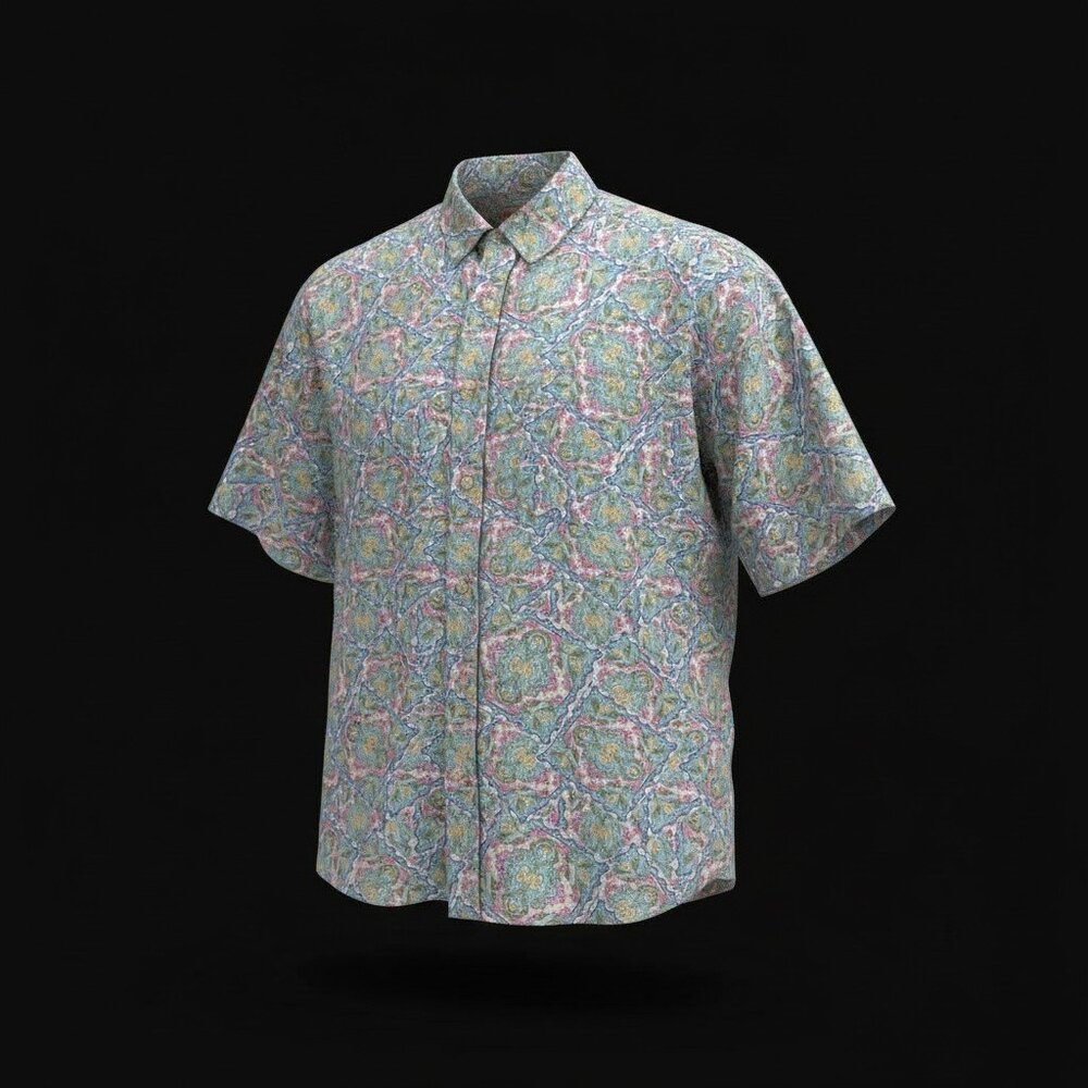 Panhandle Slim Western Paisley Print Short Sleeve Shirt – Men’s M